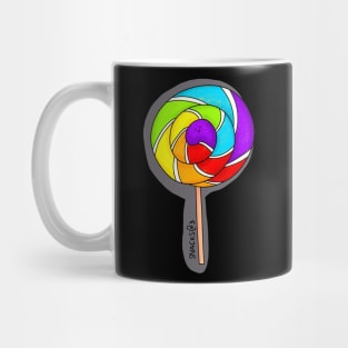 Rainbow Colored Lollipop Mug